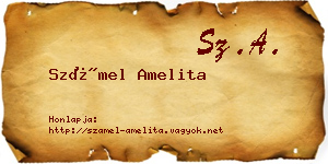 Számel Amelita névjegykártya